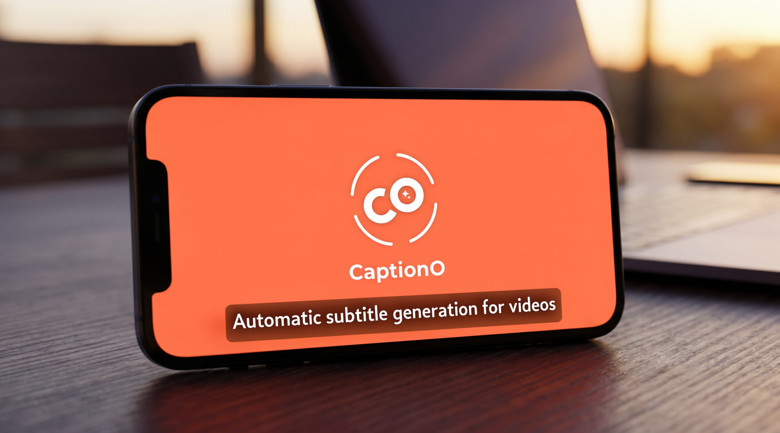 AI subtitle generator Captiono interface showing automatic subtitle creation
